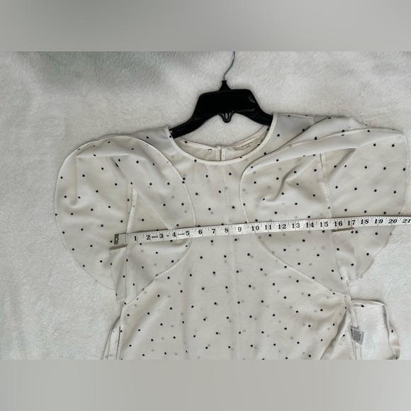 Elodie White Flutter Sleeve Blouse with Tie Front - Picture 13 of 14